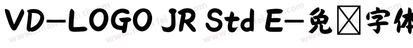 VD-LOGO JR Std E字体转换